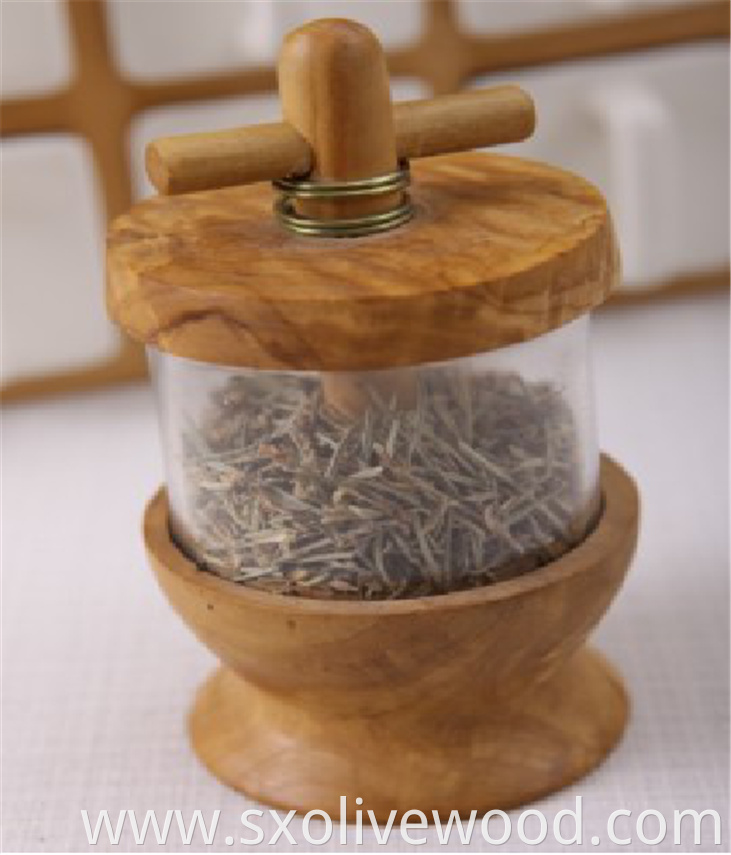 Olive Wood Chinese Grinder